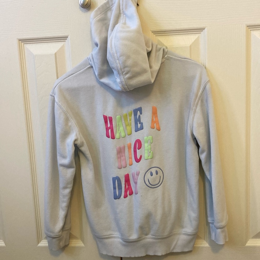 Preppy hoodie, size youth, medium